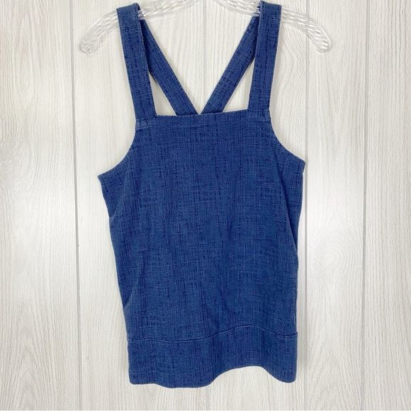 Madewell Tops - Madewell | Apron Cross Back Tank Top in Deep Navy Signs Small